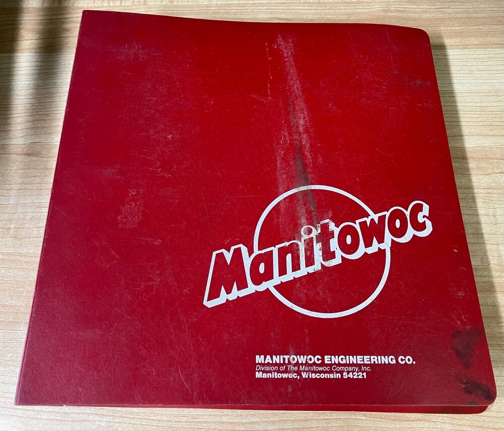 Manitowoc Parts Manual Model No. 4100w.